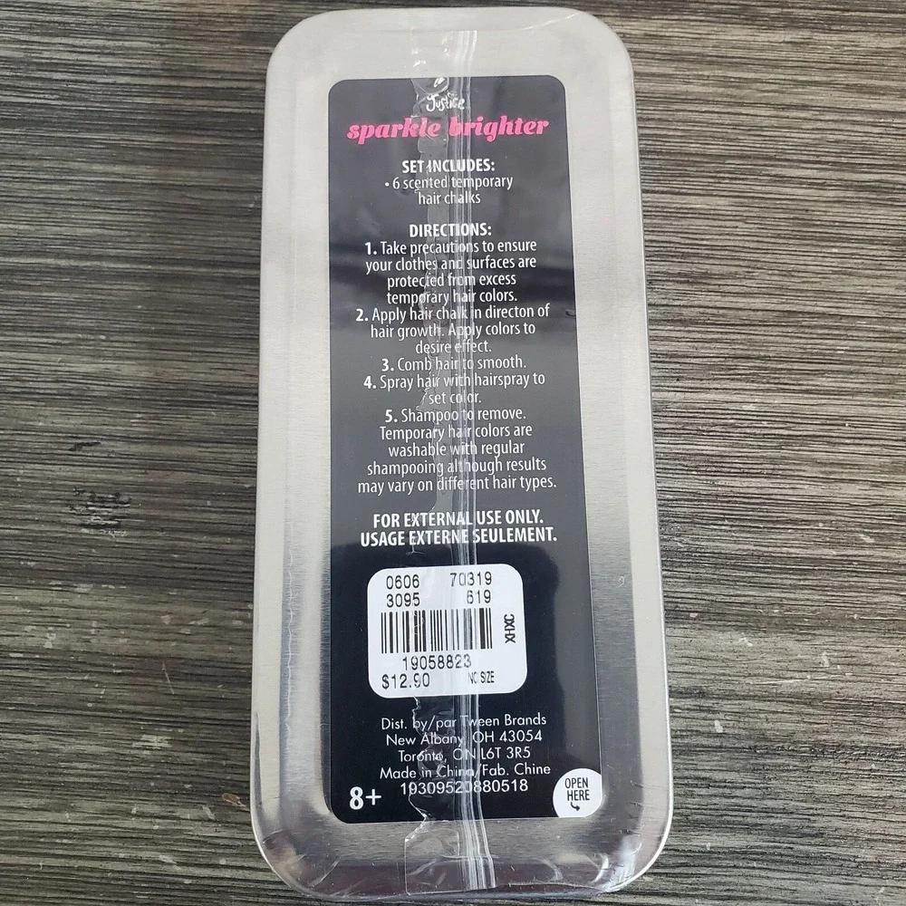 Just Shine Hair Chalk - Scented, Gift Item In Storage Tin - NEW‎